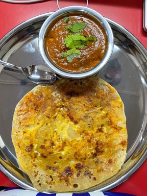 Aloo Parata, Paneer Gravy at YOUSAI in Tsukuba