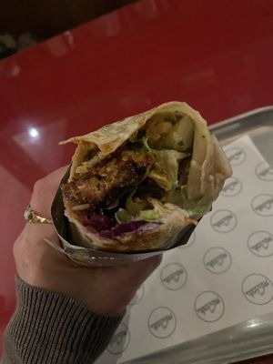 Shirt rub burrito with gauc   at Club Mexicana in West London