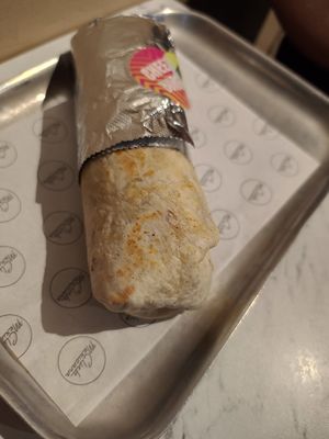 Cheezeburger burrito at Club Mexicana in West London