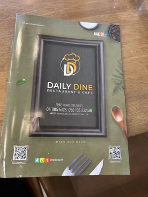 Menú  at Daily Dine in Dubai