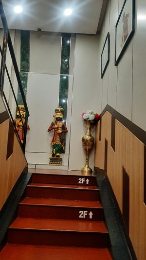 The stairs and corridor at Namaste - Ministry of Food & Agriculture  in Ulaanbaatar