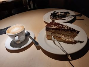 Dessert 💙 at Vegan Restoran V in Tallinn