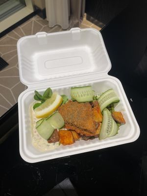 Tofish at Vegan Restoran V in Tallinn