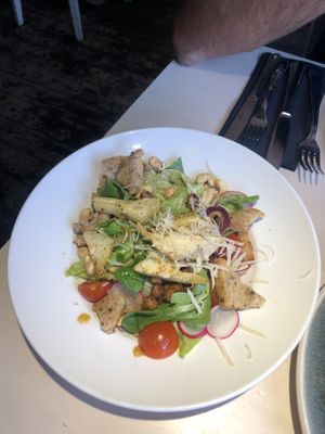 Cesar salad at Vegan Restoran V in Tallinn