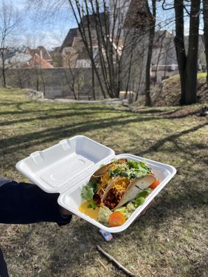 Tacos at Vegan Restoran V in Tallinn