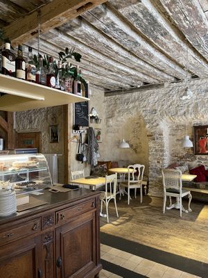 Interior at Vegan Restoran V in Tallinn