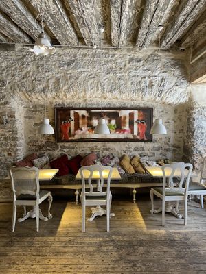 Interior at Vegan Restoran V in Tallinn