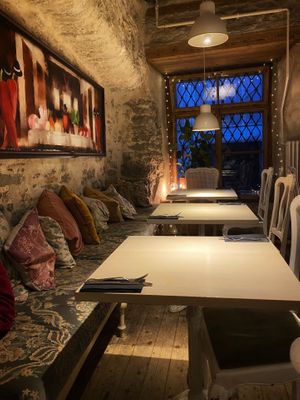 Inside at Vegan Restoran V in Tallinn