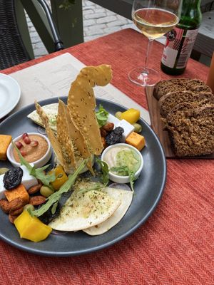 Snack platter for sharing  at Vegan Restoran V in Tallinn