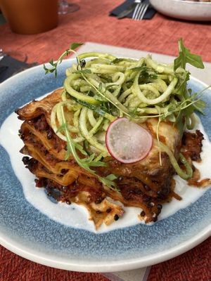 Lasagna  at Vegan Restoran V in Tallinn