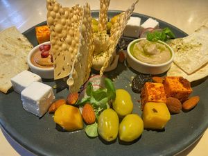 Snack platter   at Vegan Restoran V in Tallinn