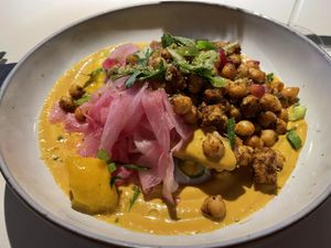 Baked Sweet Potato at Vegan Restoran V in Tallinn