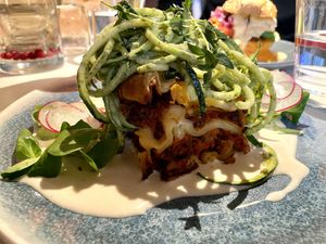 Vegan lasagna  at Vegan Restoran V in Tallinn