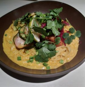 Battered cauliflower  at Vegan Restoran V in Tallinn