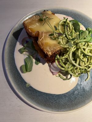 Veggie lasagne at Vegan Restoran V in Tallinn