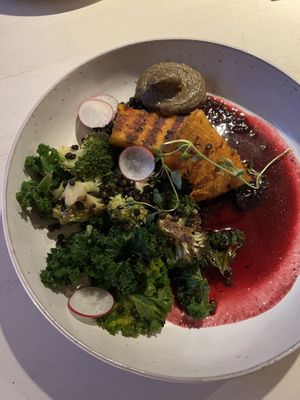 Pumpkin main at Vegan Restoran V in Tallinn