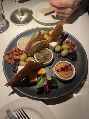  Snack platter at Vegan Restoran V in Tallinn
