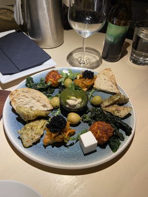  Snack platter at Vegan Restoran V in Tallinn