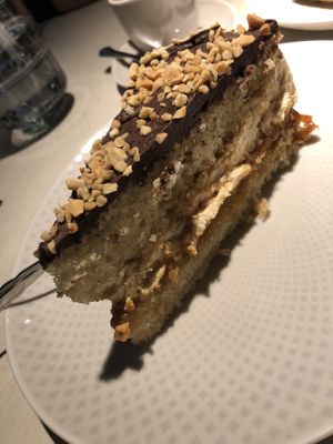 “Snickers” cake   at Vegan Restoran V in Tallinn