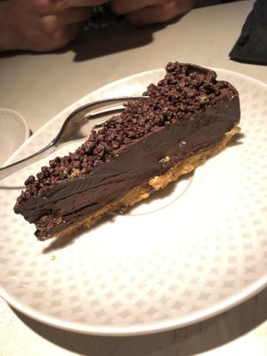 Chocolate ganache   at Vegan Restoran V in Tallinn