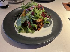 Lentil Lasagna  at Vegan Restoran V in Tallinn