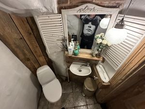 Lovely restroom   at Vegan Restoran V in Tallinn