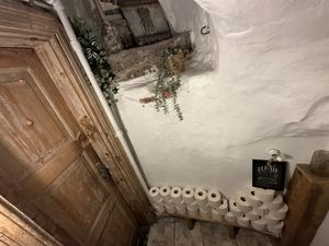 Little details & enough loo roll in case there’s another pandemic 😆  at Vegan Restoran V in Tallinn