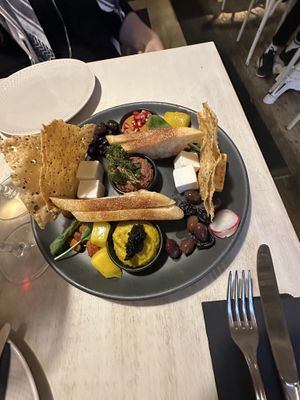 Sharing platter   at Vegan Restoran V in Tallinn