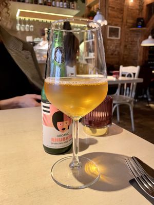 Local apple ade  at Vegan Restoran V in Tallinn