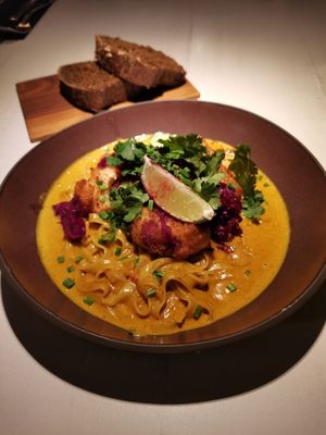 Battered califlower at Vegan Restoran V in Tallinn