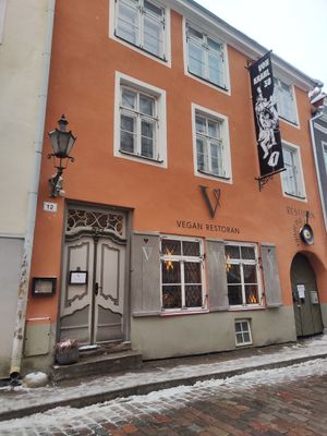 The restaurant at Vegan Restoran V in Tallinn