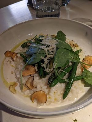 Risotto at Vegan Restoran V in Tallinn