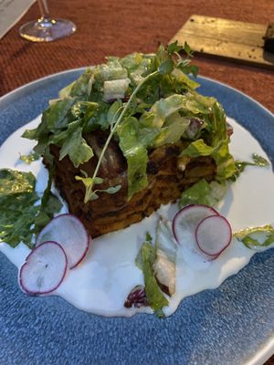 Lasagna   at Vegan Restoran V in Tallinn