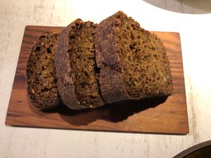 Bread at Vegan Restoran V in Tallinn