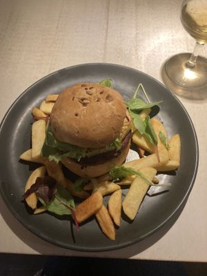 Burger   at Vegan Restoran V in Tallinn