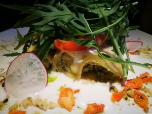 cannelloni at Vegan Restoran V in Tallinn