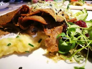 seitan at Vegan Restoran V in Tallinn