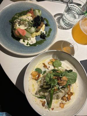 Fried tofu & risotto  at Vegan Restoran V in Tallinn