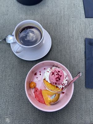 Dessert  at Vegan Restoran V in Tallinn