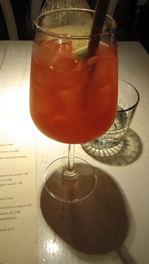 House lemonade at Vegan Restoran V in Tallinn