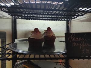 Muffins at Vegan Restoran V in Tallinn