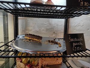 Chocolate ganache at Vegan Restoran V in Tallinn