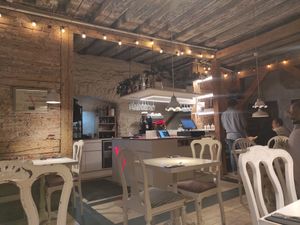 Inside at Vegan Restoran V in Tallinn