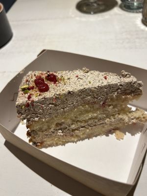 Gingerbread cake  at Vegan Restoran V in Tallinn