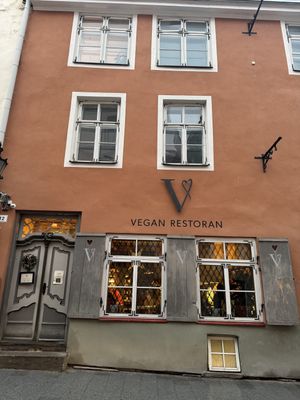 Entrance  at Vegan Restoran V in Tallinn