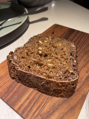 estonian bread  at Vegan Restoran V in Tallinn