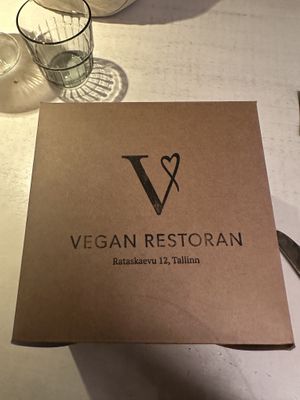 To go box of pastries  at Vegan Restoran V in Tallinn