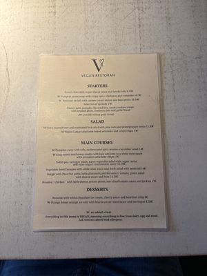   at Vegan Restoran V in Tallinn