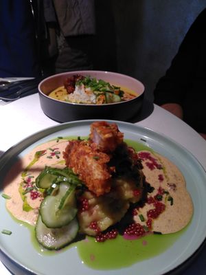 "chicken" at Vegan Restoran V in Tallinn