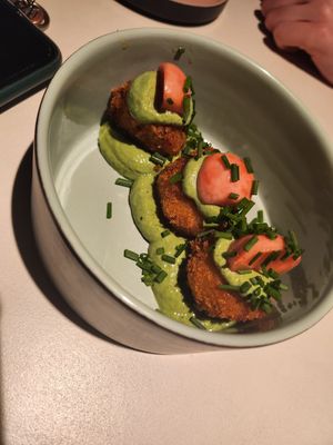 Arancini at Vegan Restoran V in Tallinn